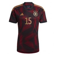 Koszulka piłkarska Niemcy Niklas Sule #15 Strój wyjazdowy MŚ 2022 tanio Krótki Rękaw